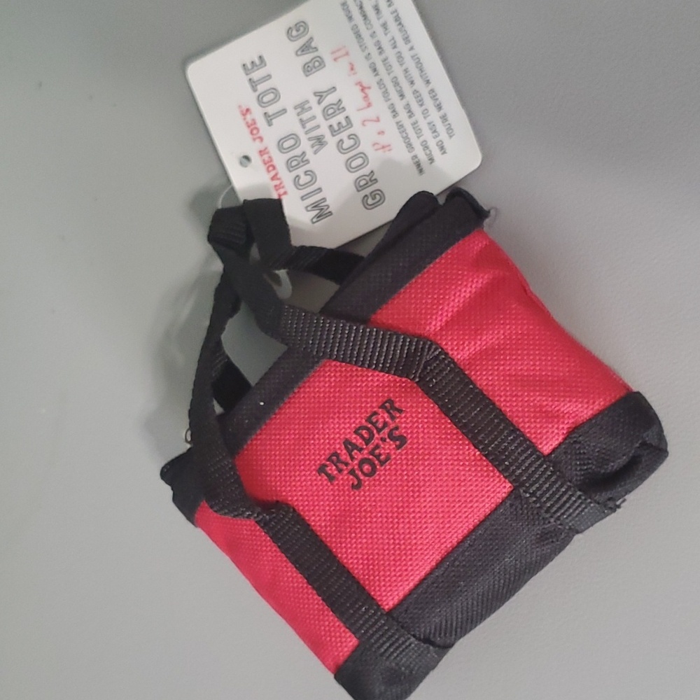 Trader Joe's Micro tote with grocery bag